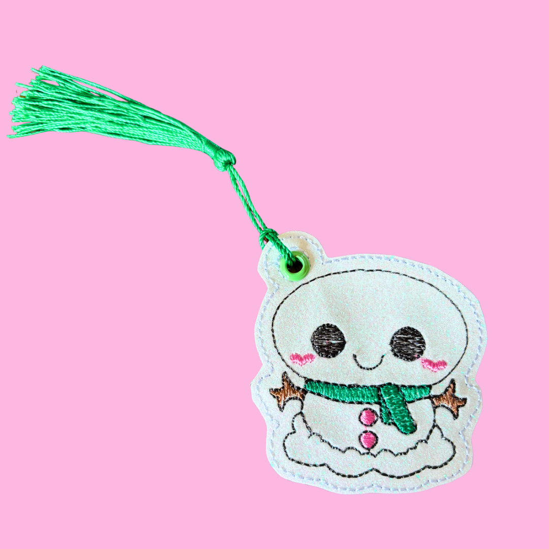 Snowman Glitter Bookmark
