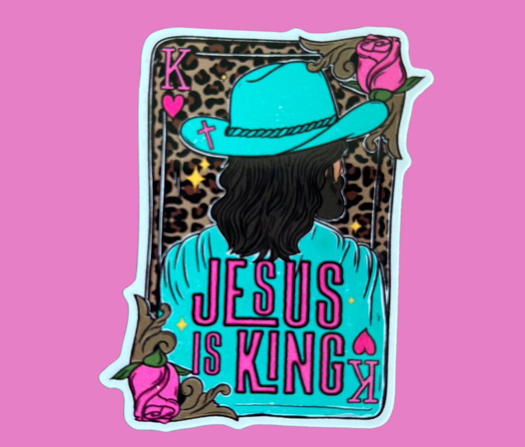 Jesus Is King Sticker