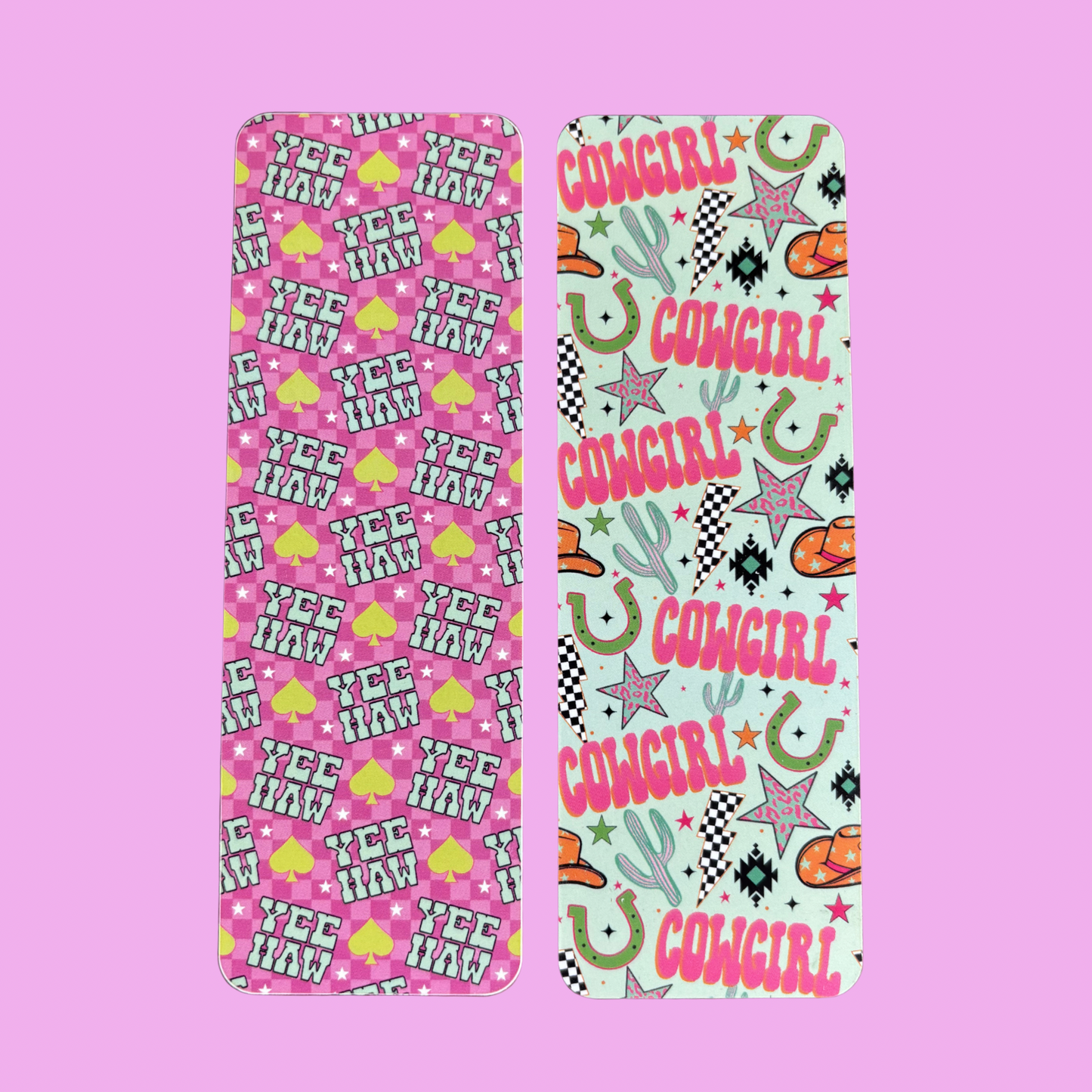 Cowgirl Bookmarks- Water & Tear Resistant- 2 Pack