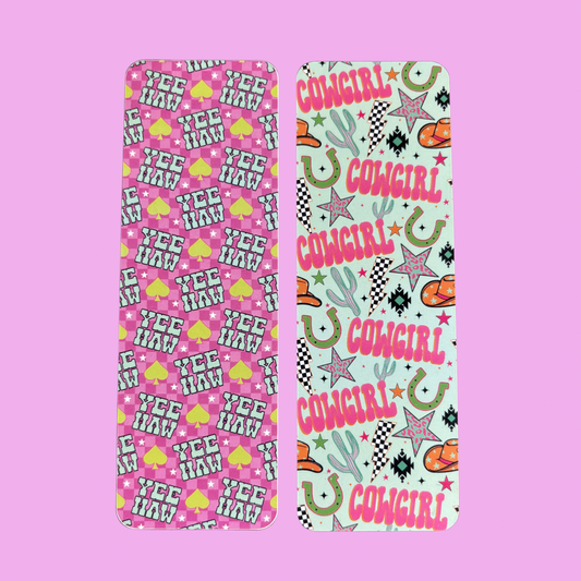 Cowgirl Bookmarks- Water & Tear Resistant- 2 Pack