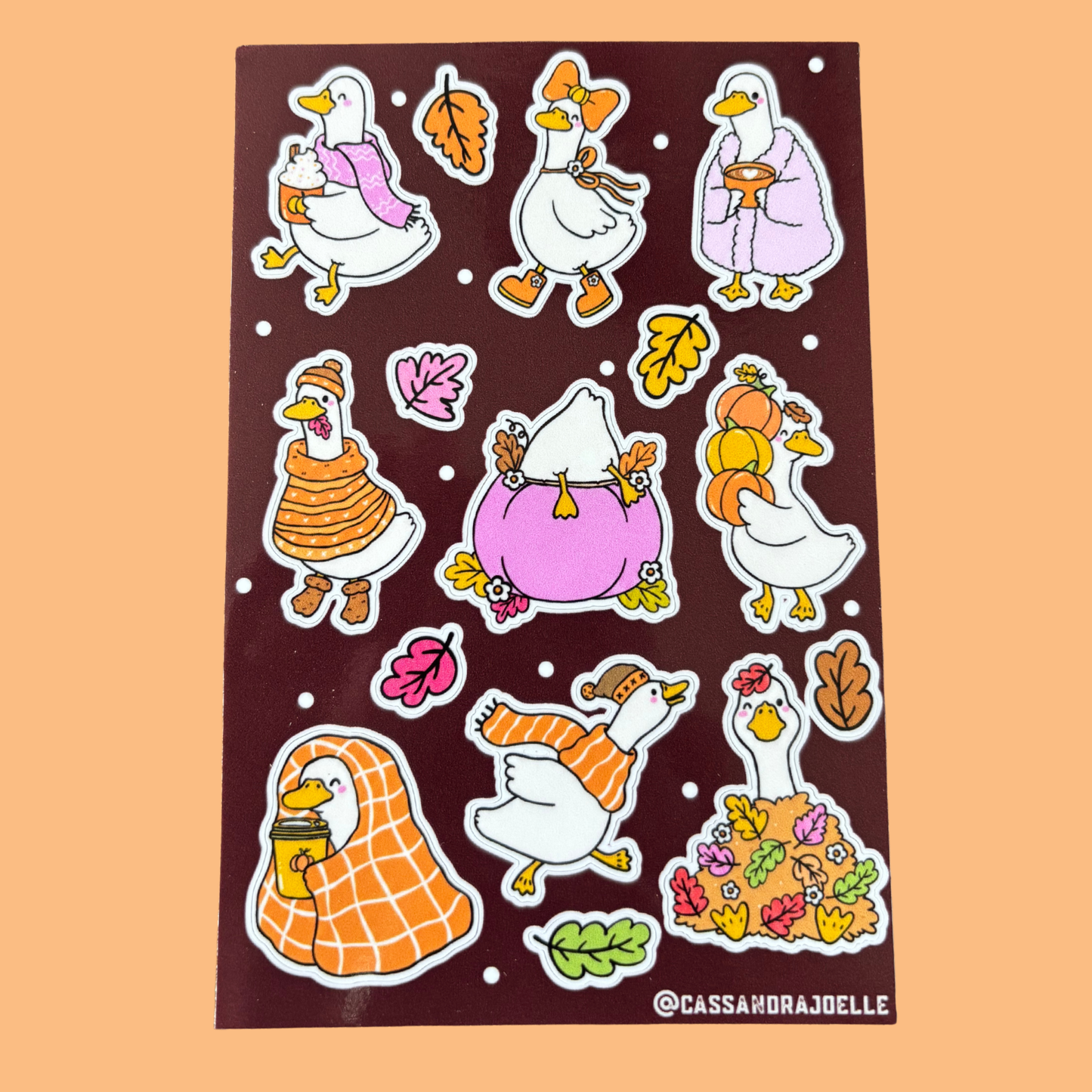 Silly Goose Fall 4x6 Sticker Sheet