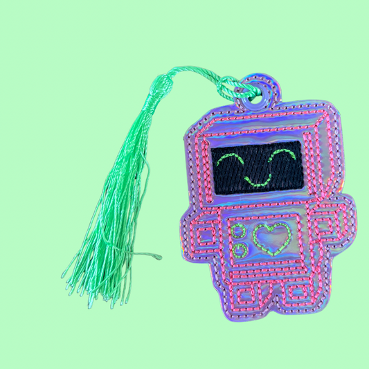 Cutie Robot Holographic Bookmark