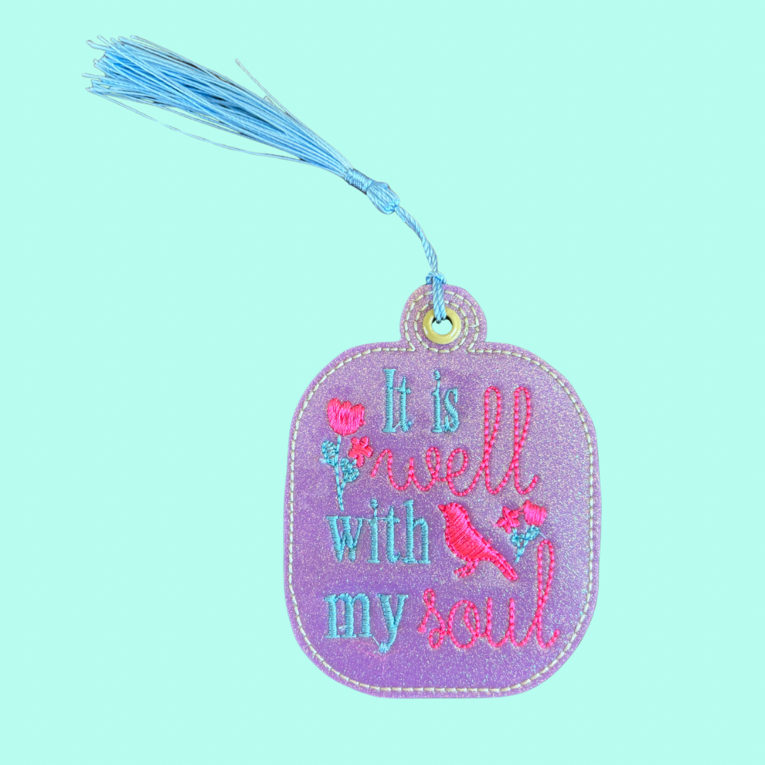It Is Well With My Soul Glitter Bookmark