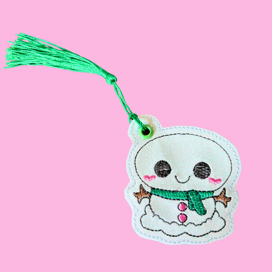 Snowman Glitter Bookmark