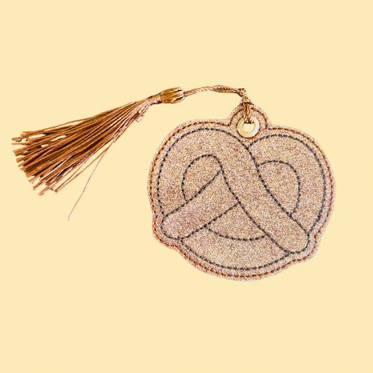 Pretzel Glitter Bookmark