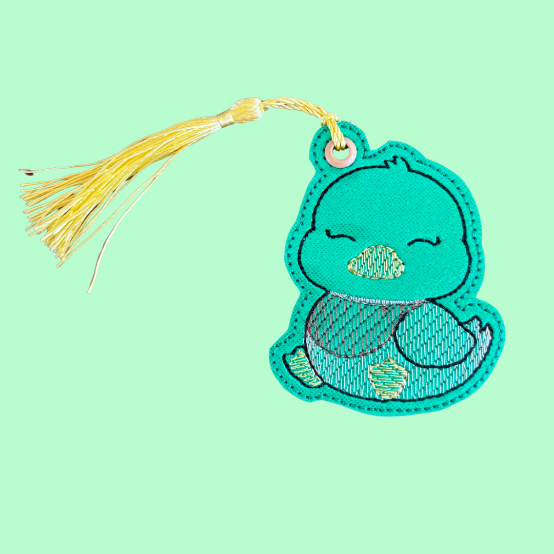 Mallard Baby Duck Glitter Bookmark