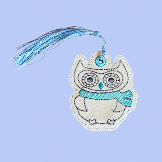 Owl Glitter Bookmark