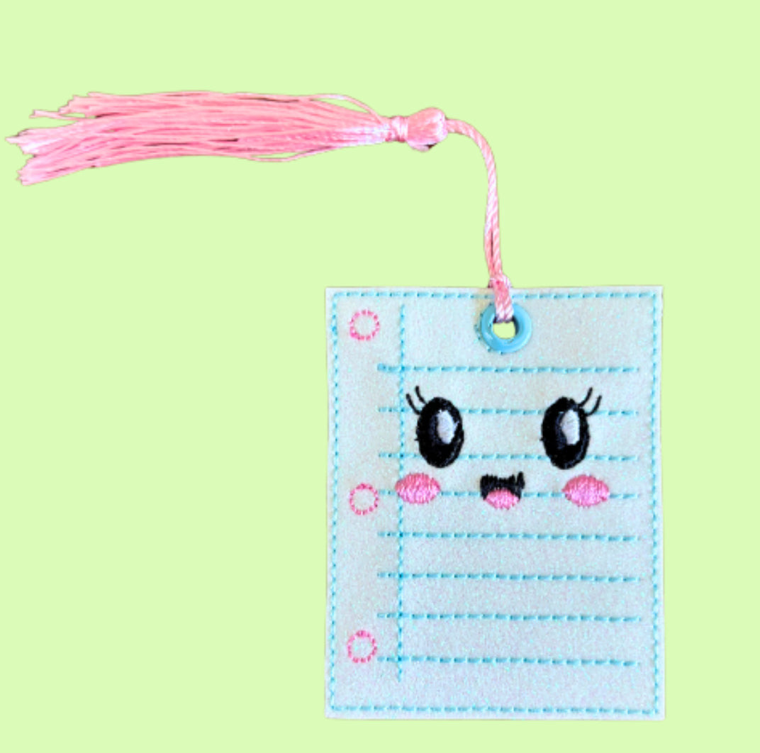 Paper Sheet Glitter Bookmark
